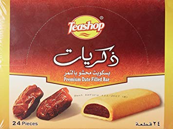 Teashop Thikrayat Premium Date Filled Bar Maamoul 24 pcs 540gr