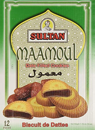 Sultan Maamoul Date Filled Cookies 12 Pieces