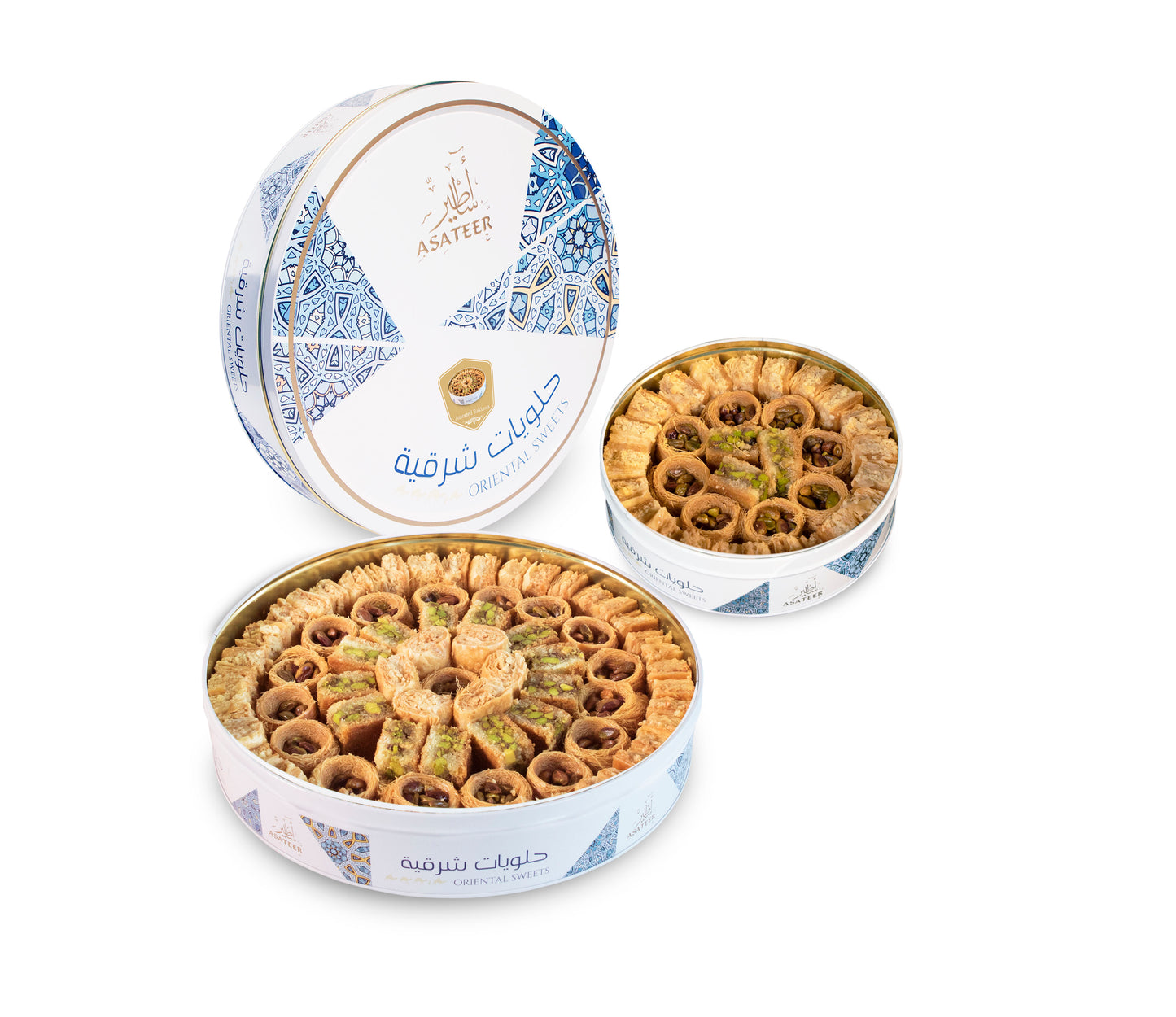 Asateer Sweets Assorted Baklava 550gr Hand Make Imported