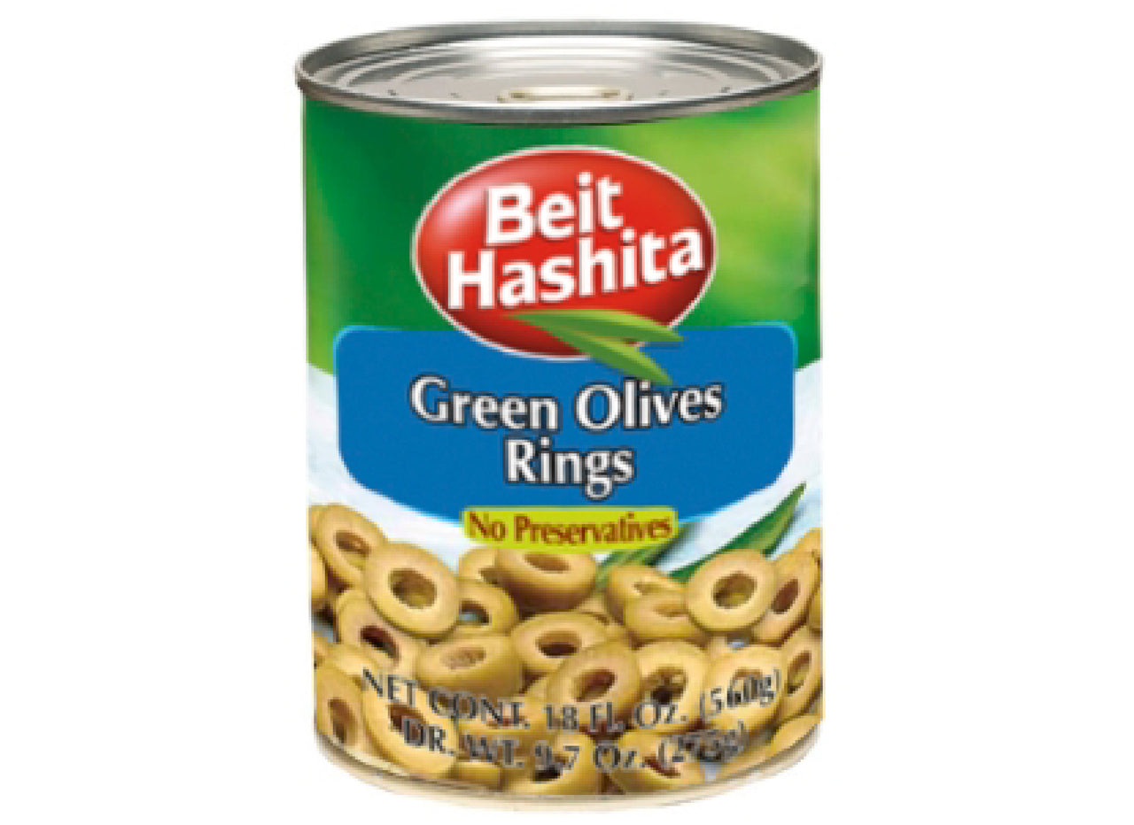 Beit Hashita Green Olives Rings 19.8oz