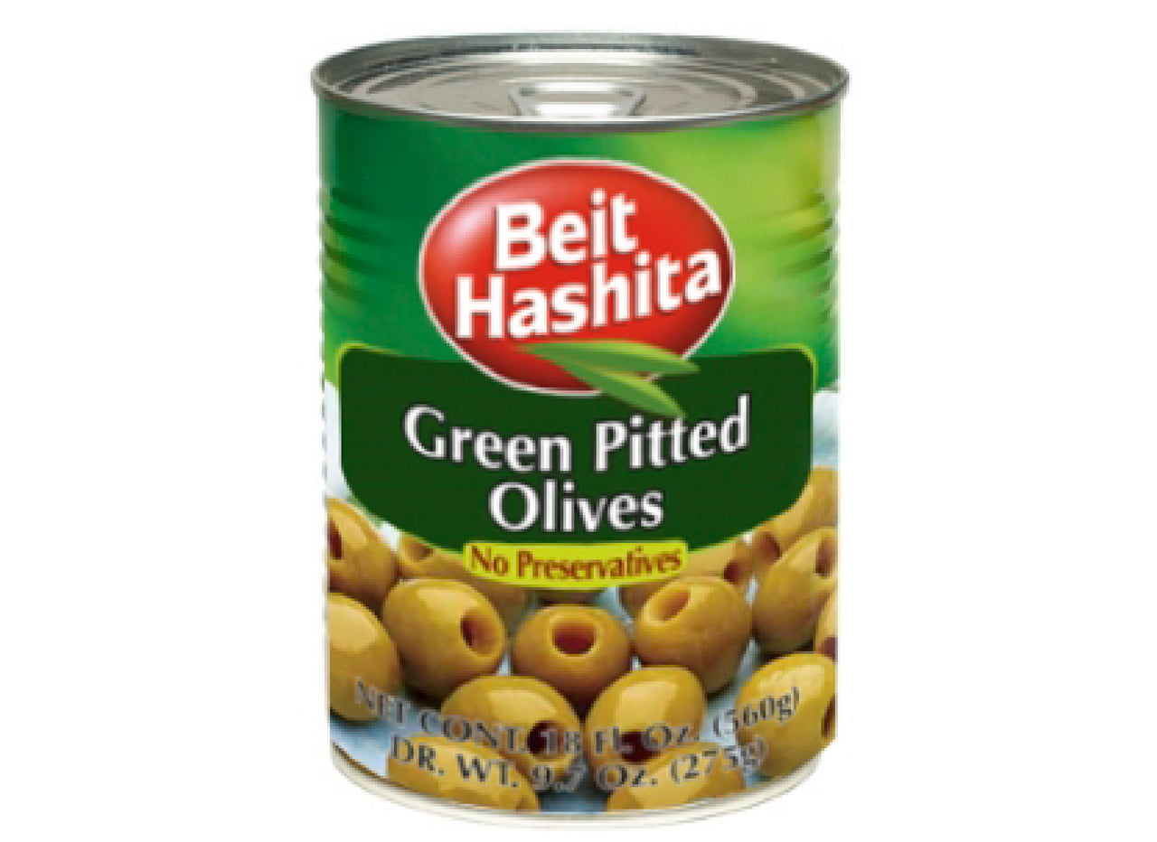 Beit Hashita Green Pitted Olives 19.8oz