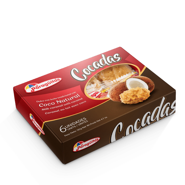 El Paraguitas Cocadas Milk Caramel with coconut 6Unit 120gr