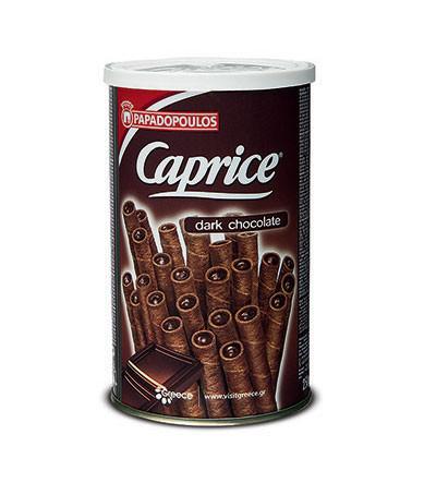 Capric Wafer Rolls Dark Chocolate Papadopoulos 250gr