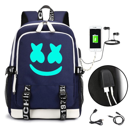 Student usb laptop backpack