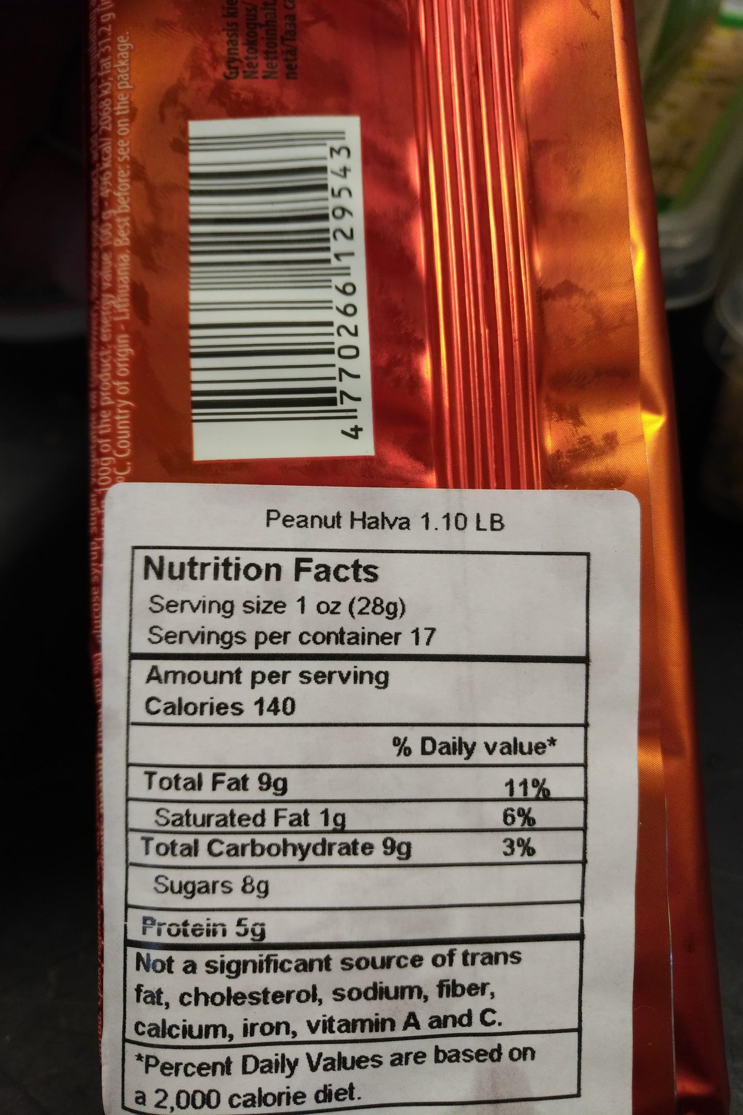Granex Peanut Halva Halawa Nikolaevskaya 1.10lb