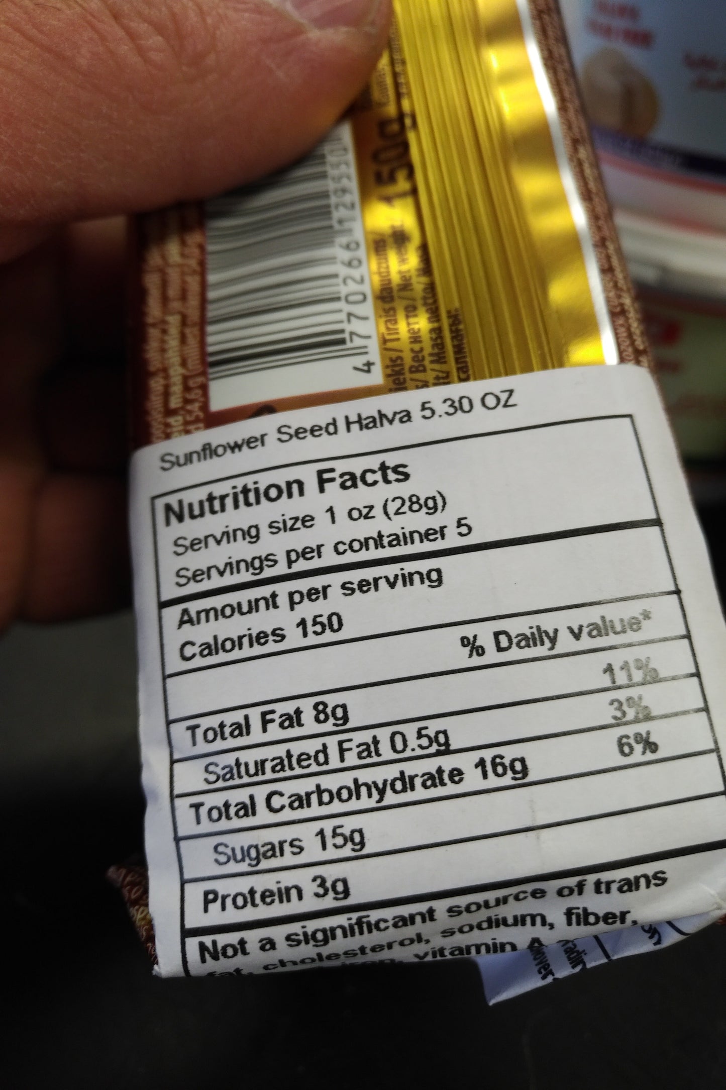 Granex Sunflower Seeds Halva Halawa Nikolaevskaya 150gr