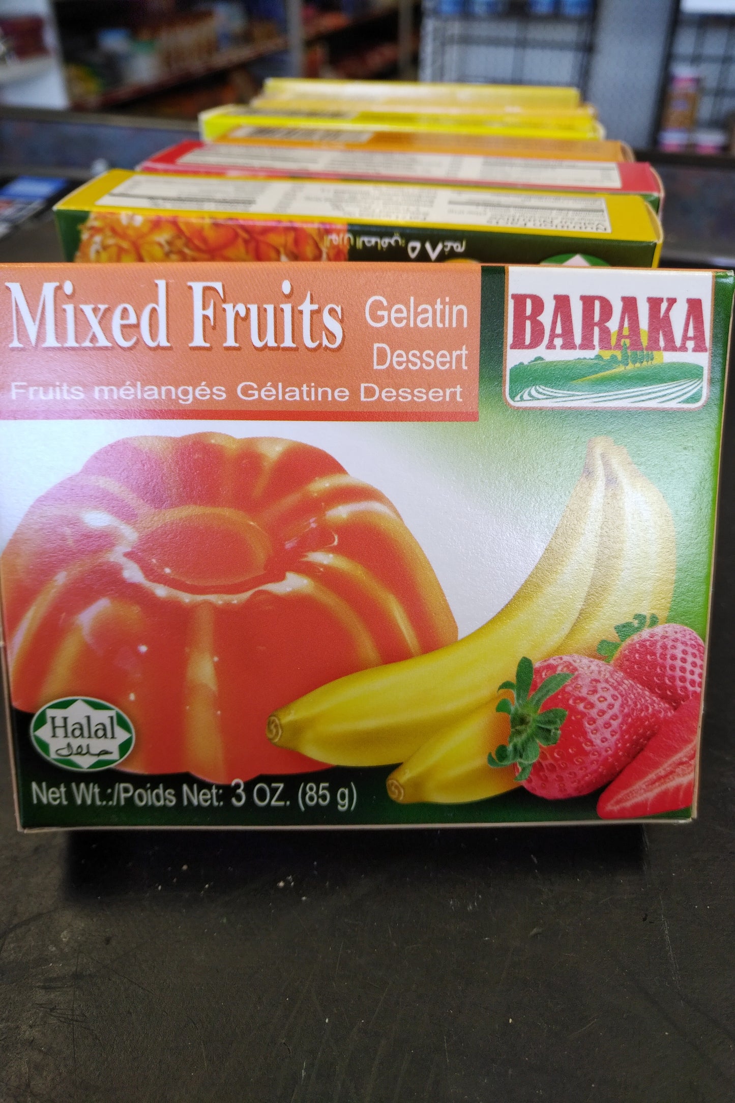 Baraka Halal Gelatin Dessert Mixed Fruits 3oz