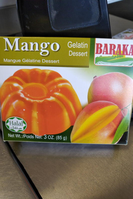 Baraka Halal Gelatin Dessert Mango 3oz