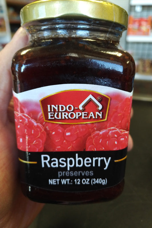 Indo European Raspberry Preserves Jam 12oz