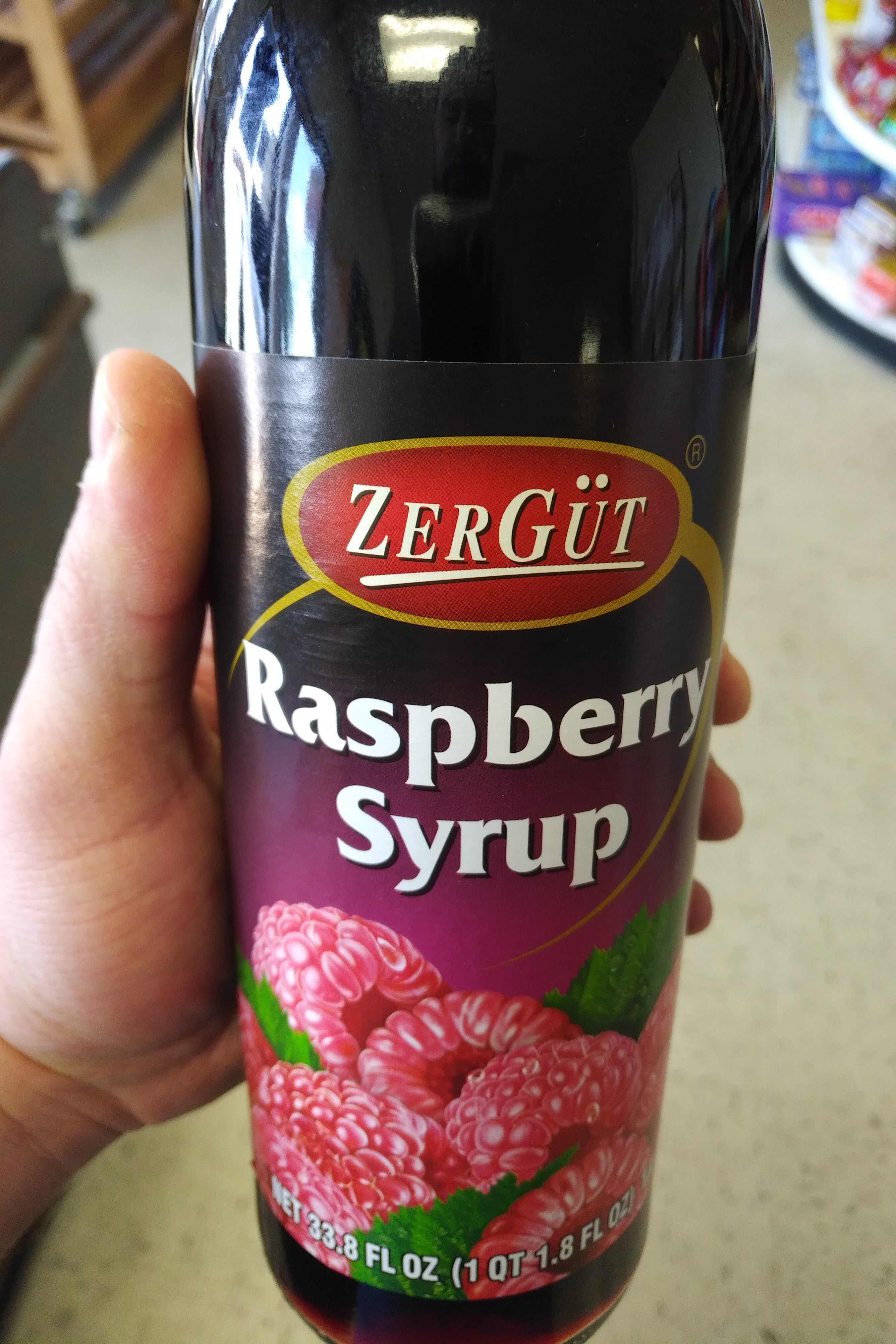 Zergut Raspberry Syrup 33.8oz – Casa Blanca Market