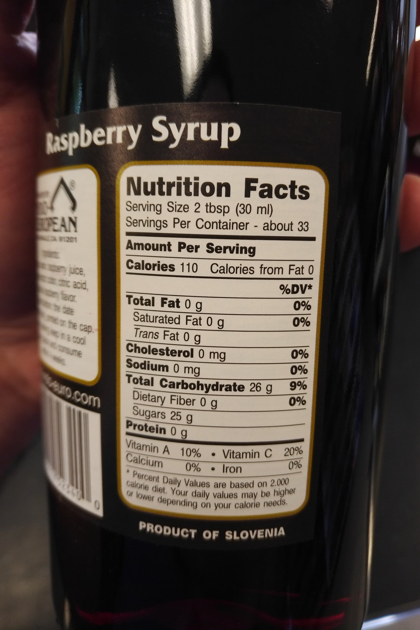 Zergut Raspberry Syrup 33.8oz