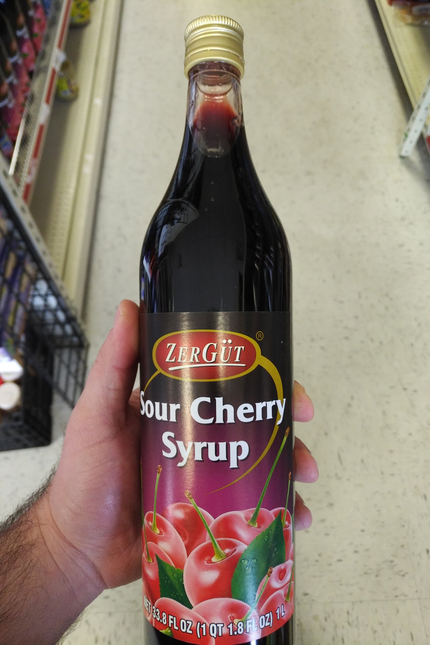 Zergut Sour Cherry Syrup 33.8 oz