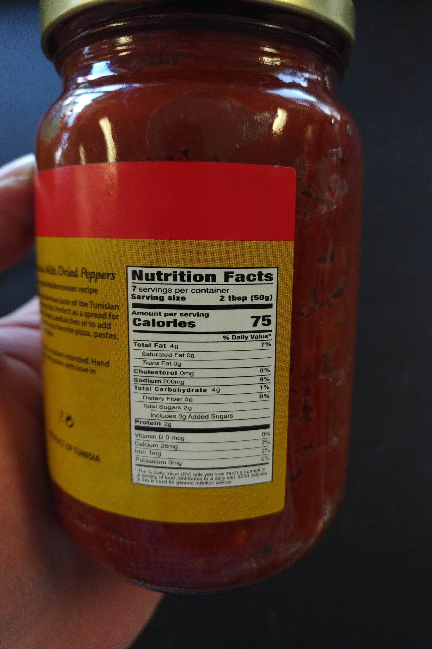 Tazah Harissa Berbere Natural With Dried Peppers 350gr