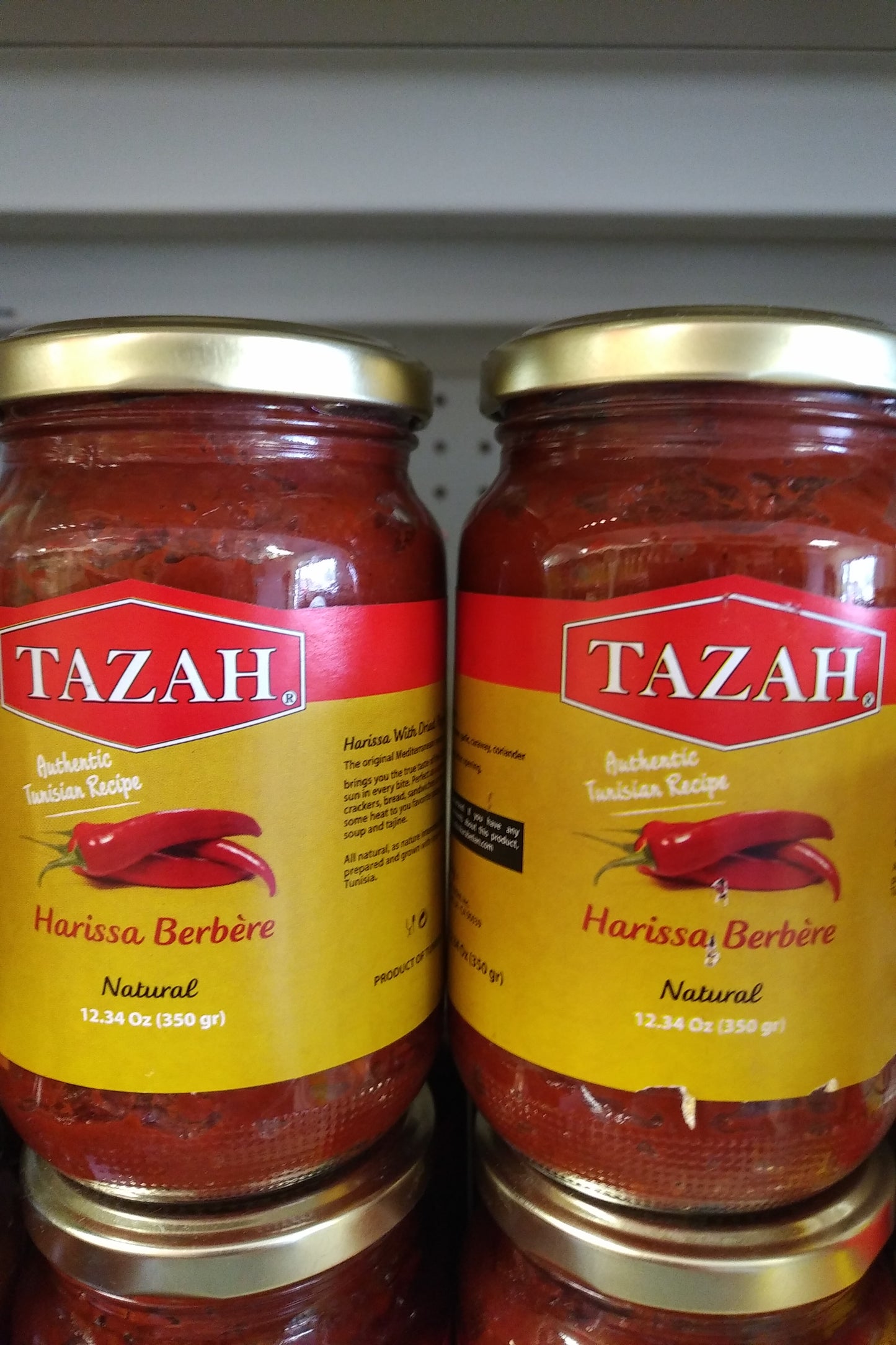 Tazah Harissa Berbere Natural With Dried Peppers 350gr
