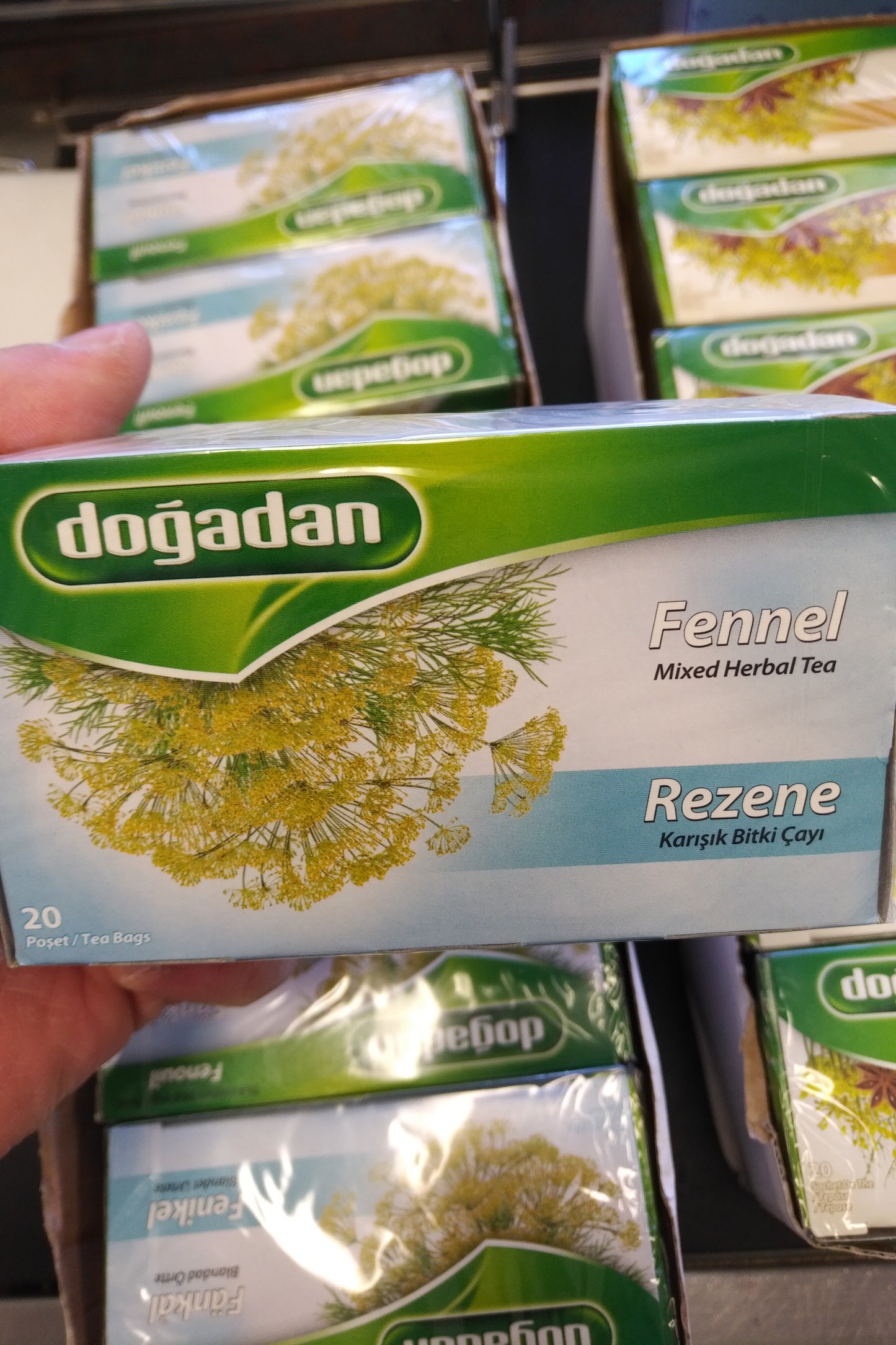 Dogadan Fennel Mixed Herbal Tea Rezene Karisik bitki 20 tea bags