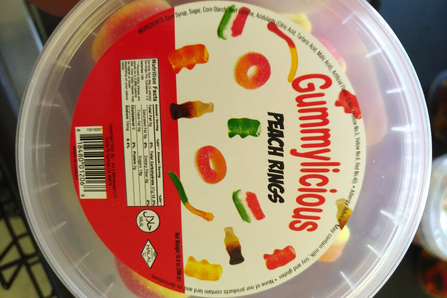 Gummy Licious Halal Peach Rings 300gr