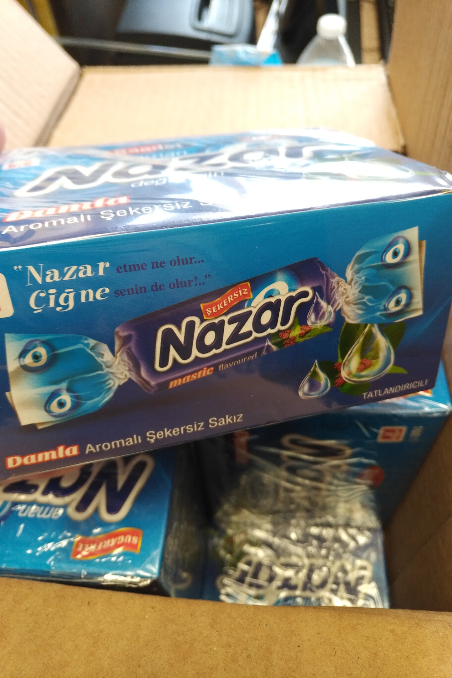 Nazar Sugar Free Turkish Chewing Gum 100 Pcs Damla