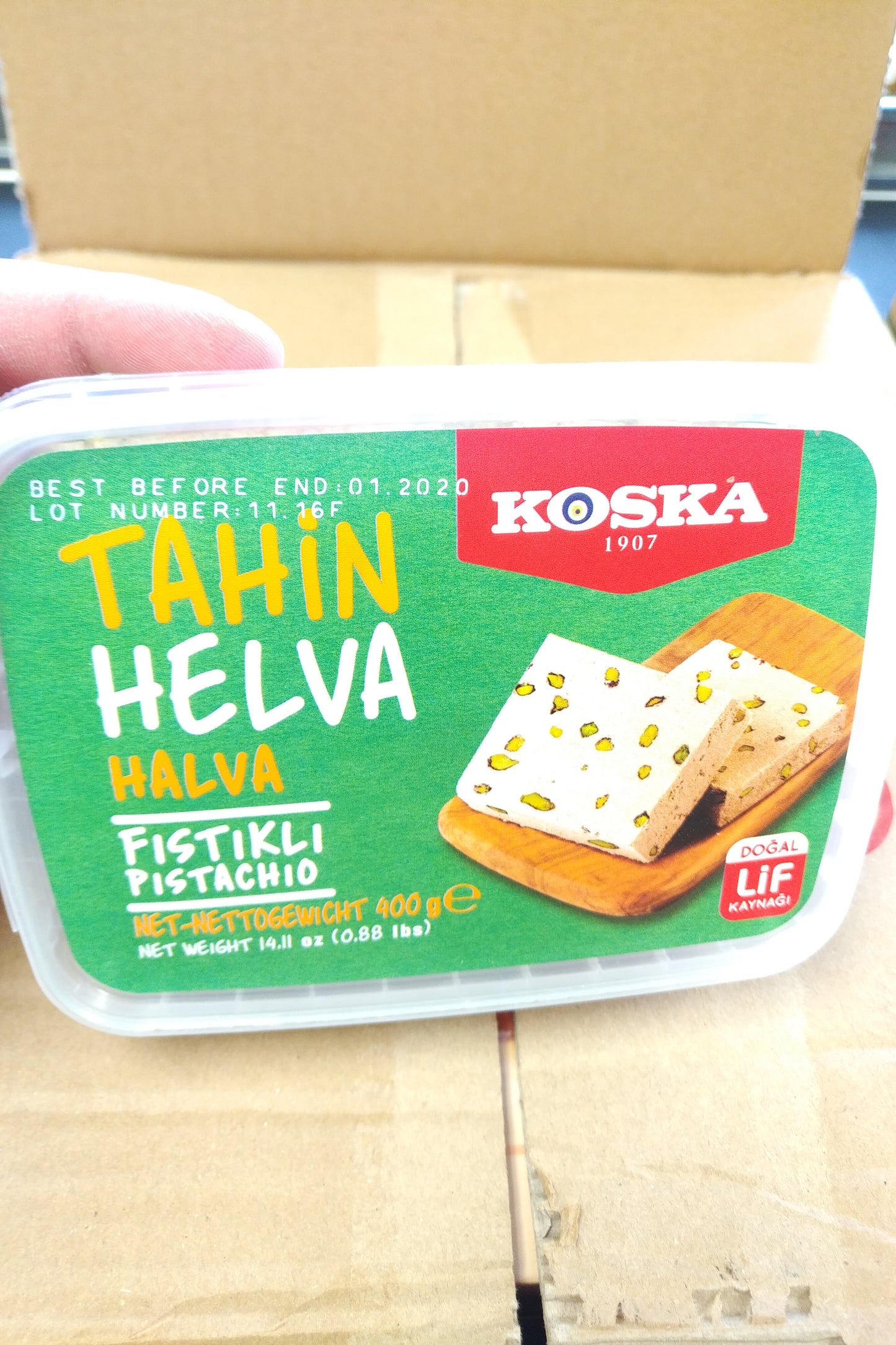 Koska Tahin Helva Halva with Pistachio 400gr