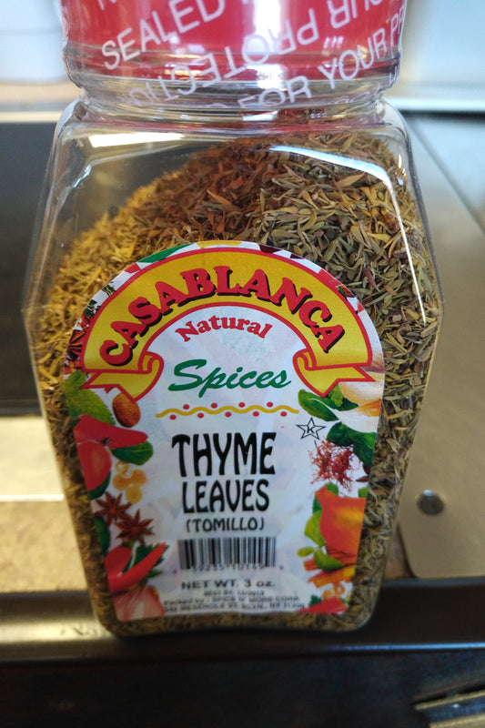 CasaBlanca Thyme Leaves (Tomillo) 3oz