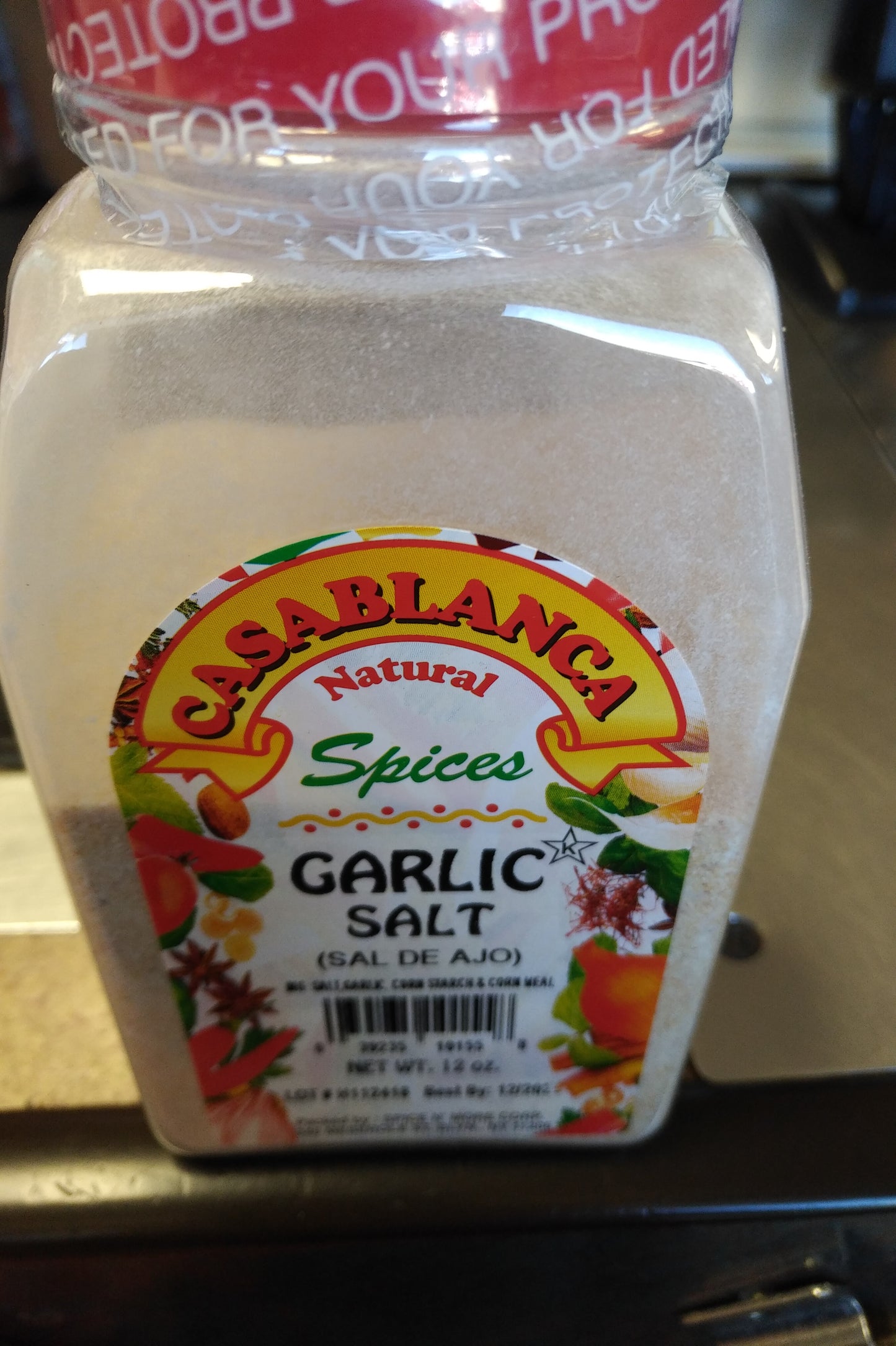 Casa Blanca Garlic Salt (sal de Ajo) 12oz