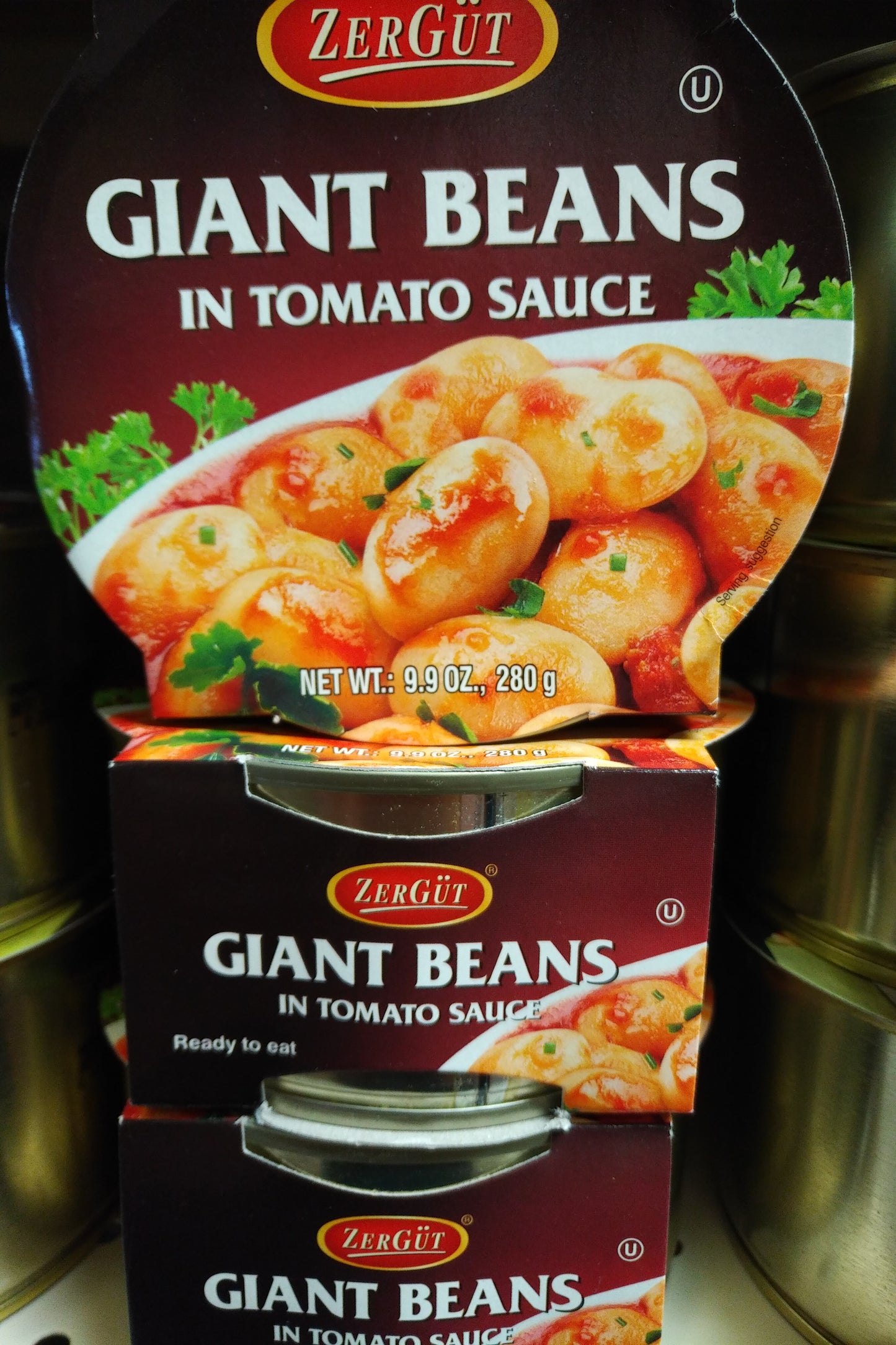 Zergut Giant Beans In Tomato Sauce 9.9oz