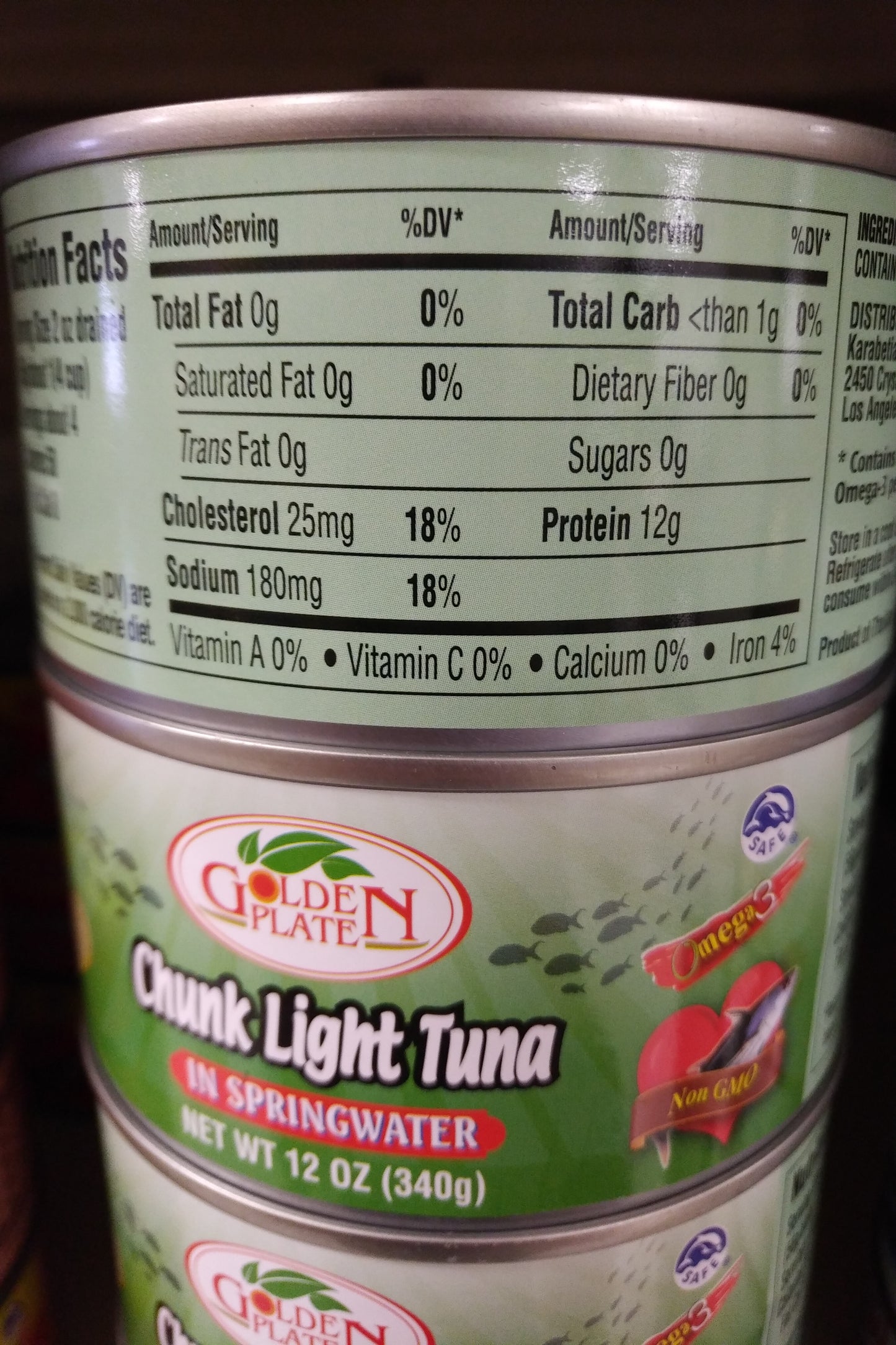 Golden Plate Chunk Light Tuna in Springwater 12oz