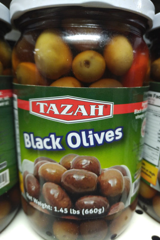 Tazah Black Olives 660gr