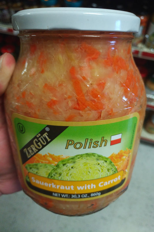 Zergut Polish Sauerkraut With Carrot 860gr