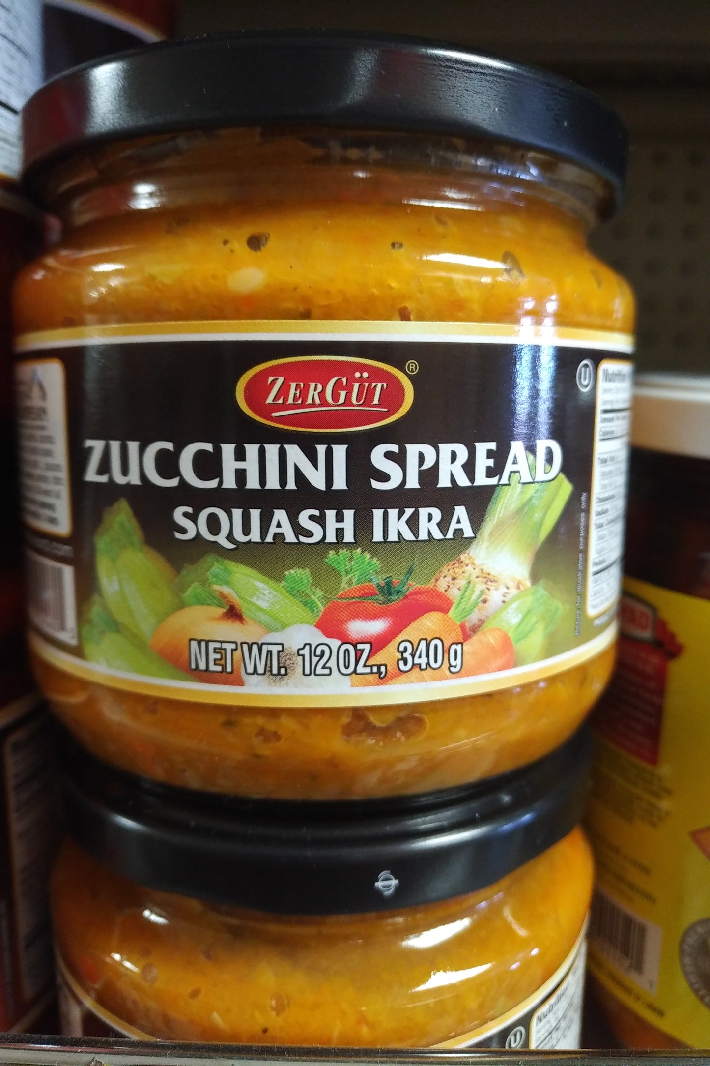 Zergut Zucchini Spread Squash Ikra 12oz
