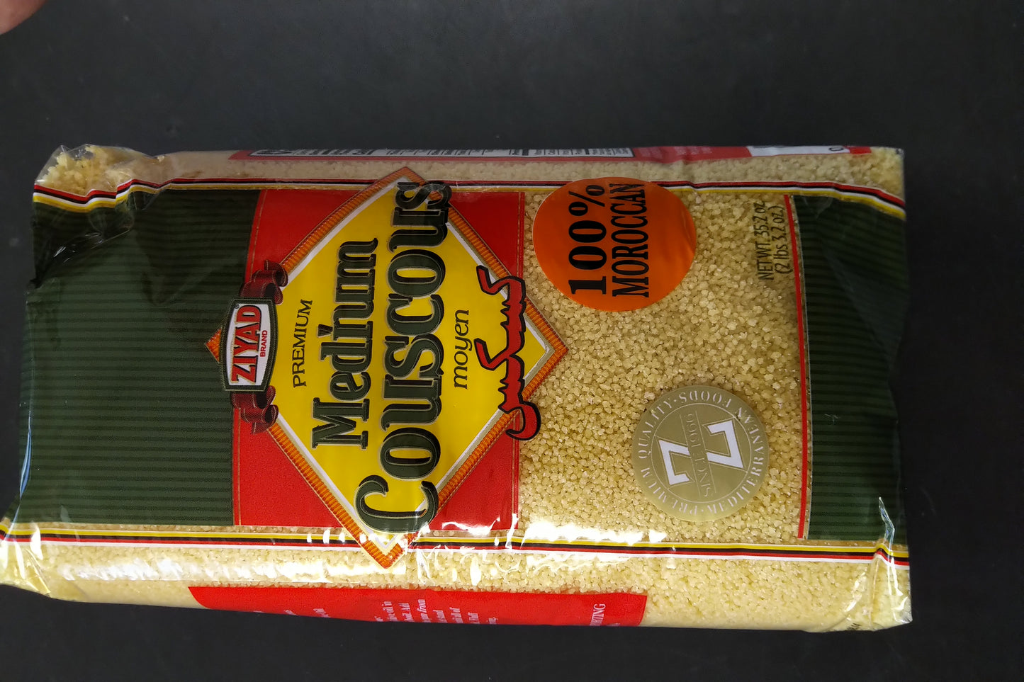 Ziyad Medium Couscous 100% Moroccan 35.2oz