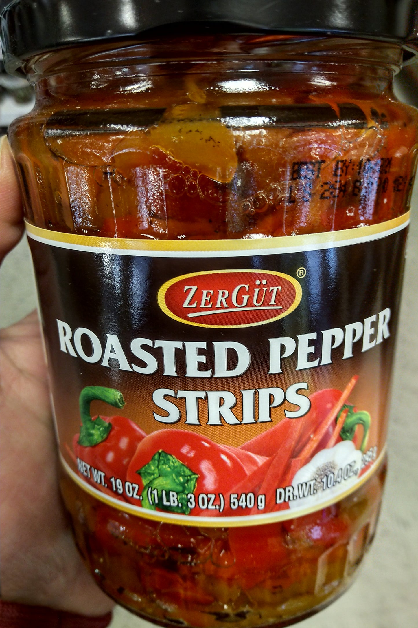 Zergut Roasted Pepper Strips 19oz