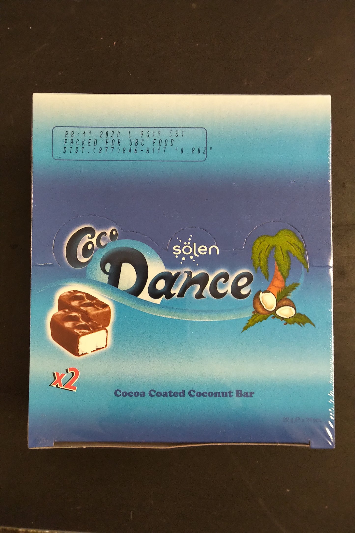 Solen Coco Dance Chocolate coconut Bar 22grX24pcs