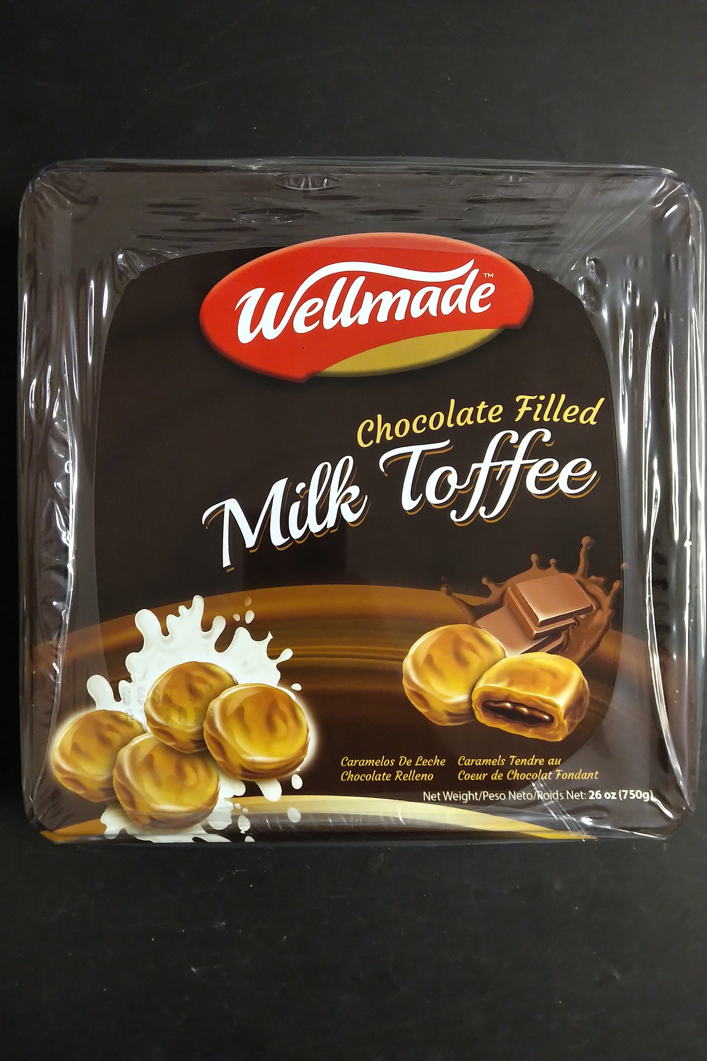 Wellmade Chocolate filled Milk Toffee 26oz