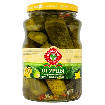 Kedainiu Whole Pickled Cucumbers in Brine 1570g