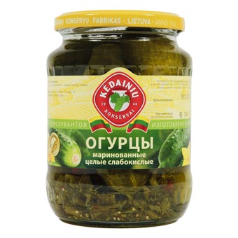 Kedainiu Whole Pickled Cucumbers in Brine
660gr