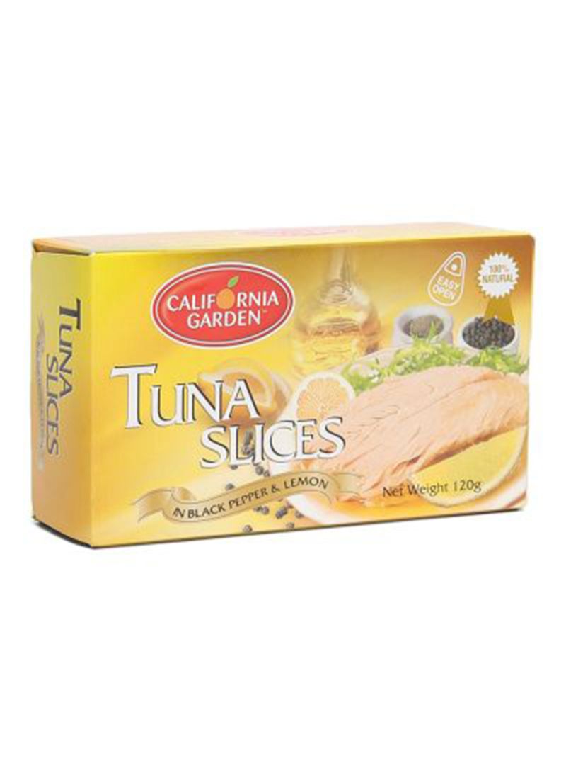 California Garden Tuna Slices In Black Pepper and Lemon 120gr