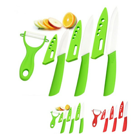 FINDKING Brand four-piece ceramic knife set 3" 4" 5" inch+peeler