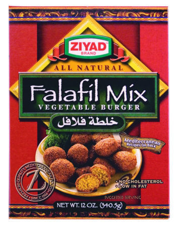 Ziyad Falafel Mix With Mediterranean Recipes (Vegetable Burger) 12oz