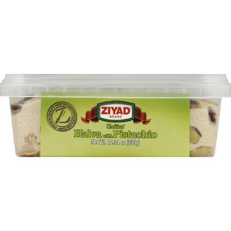 Ziyad Halva Halawa With Pistachio sesame Fudge 350gr