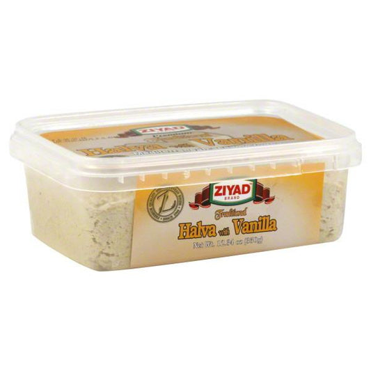 Ziyad Halva Halawa Plain with Vanilla Sesame Fudge 350gr