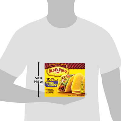 Old El Paso Taco Shells, Stand 'n Stuff,  Gluten Free, 10 Count