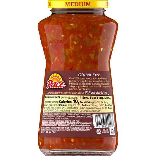 Pace Medium Picante Sauce, 16 oz.