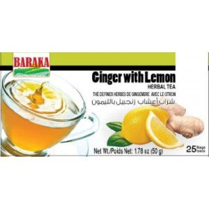 Baraka Ginger With Lemon Herbal Tea 25 bags