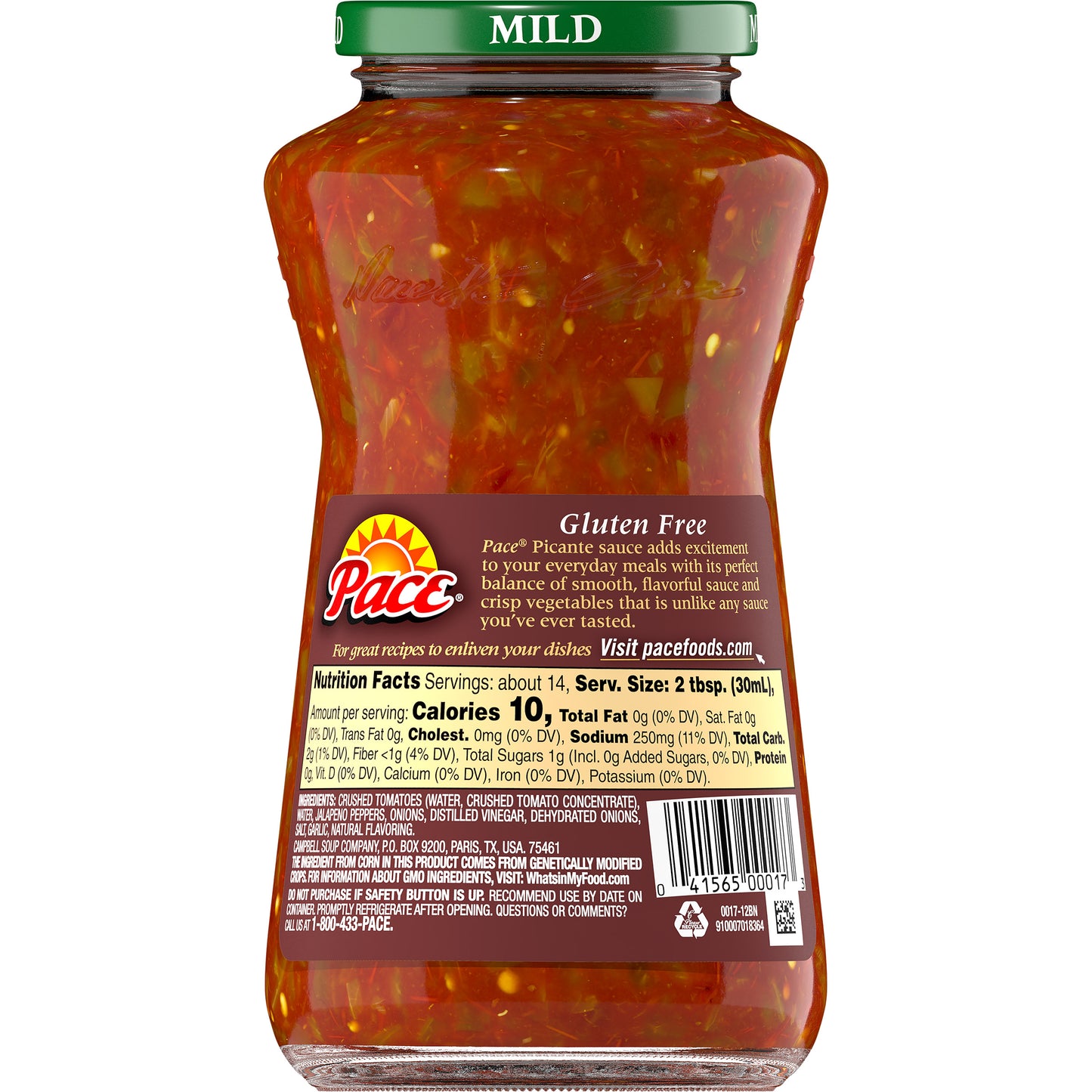 Pace Mild Picante Sauce, 16 oz.