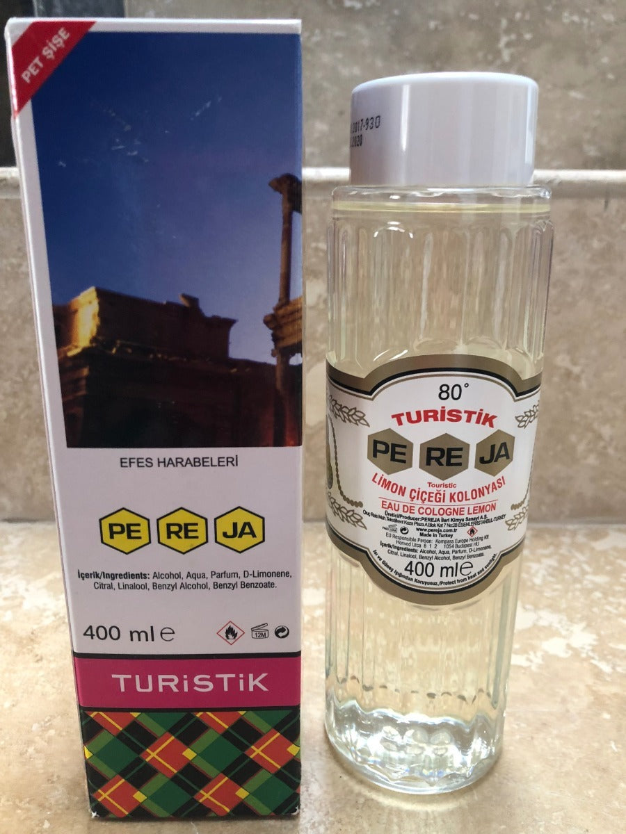 Pareja EAU De cologne Lemon After shave traditional Turkish Kolonya 400ml Touristic