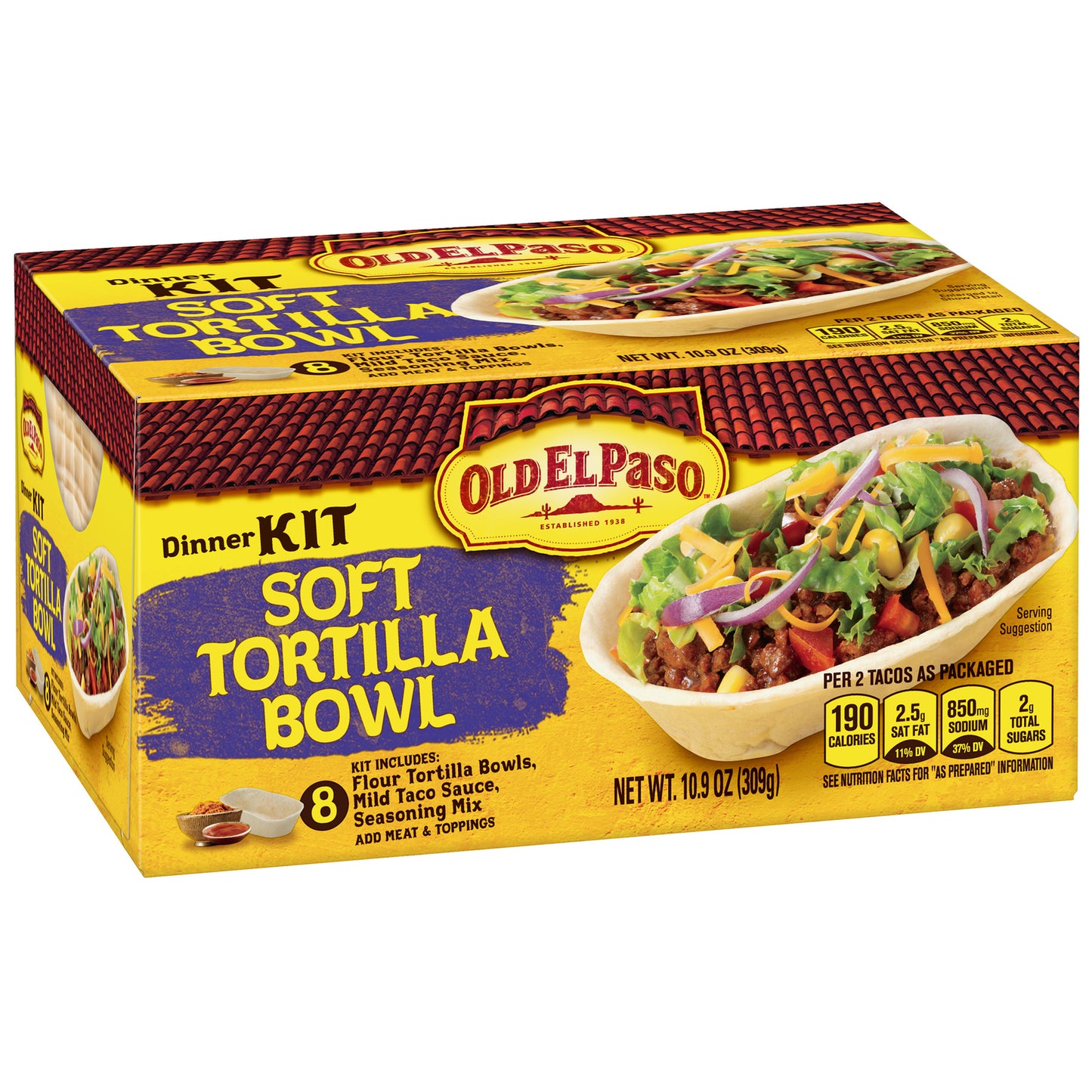 Old El Paso Stand 'N Stuff Soft Taco Dinner Kit, 10.9 oz