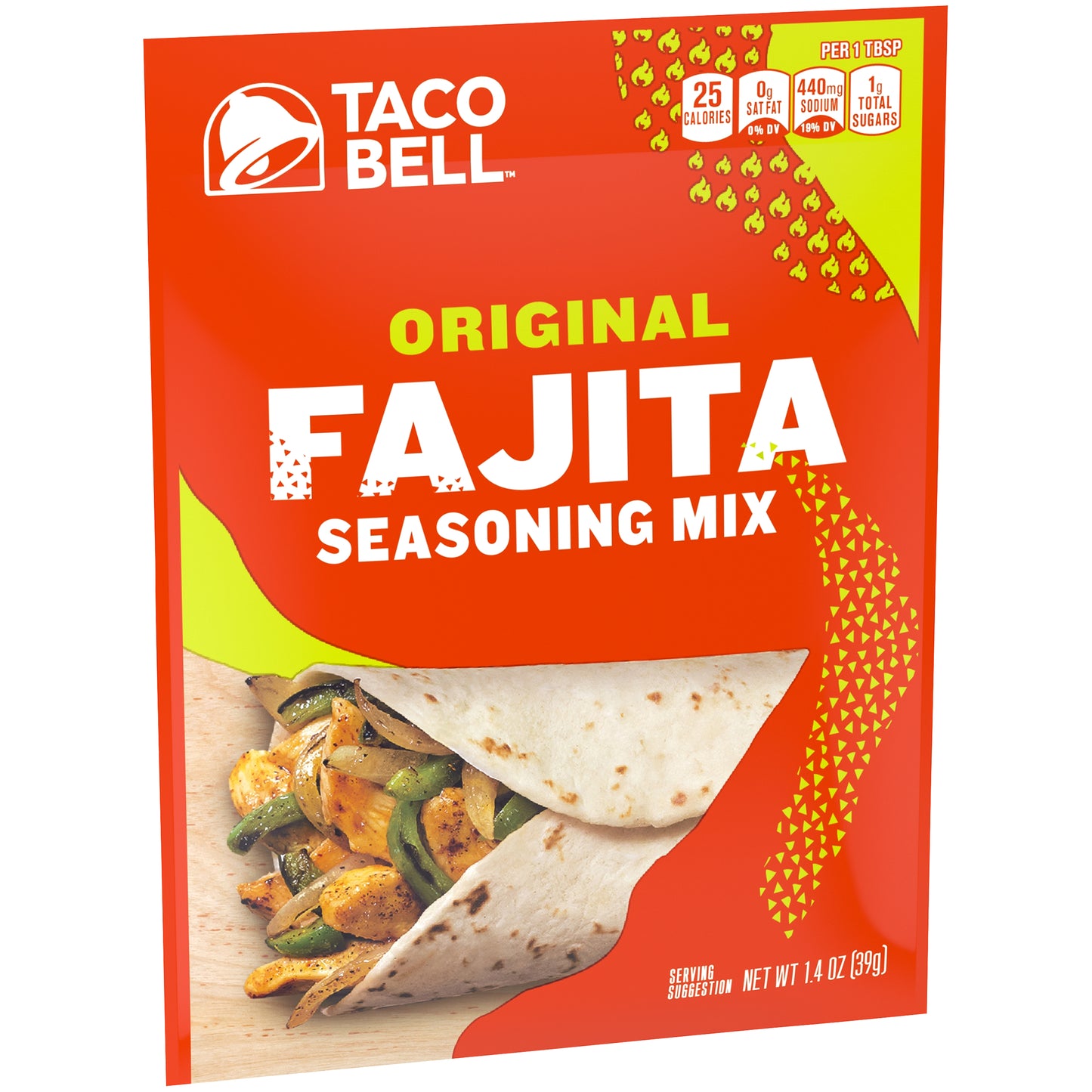 Taco Bell Original Fajita Seasoning Mix 1.4 oz Envelope