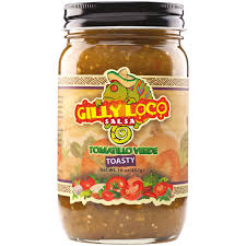 Gilly Loco Salsa Tomatillo Verde Toasty 16oz