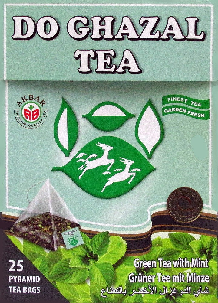 Do Ghazal Tea Green Tea With Mint 25 bags