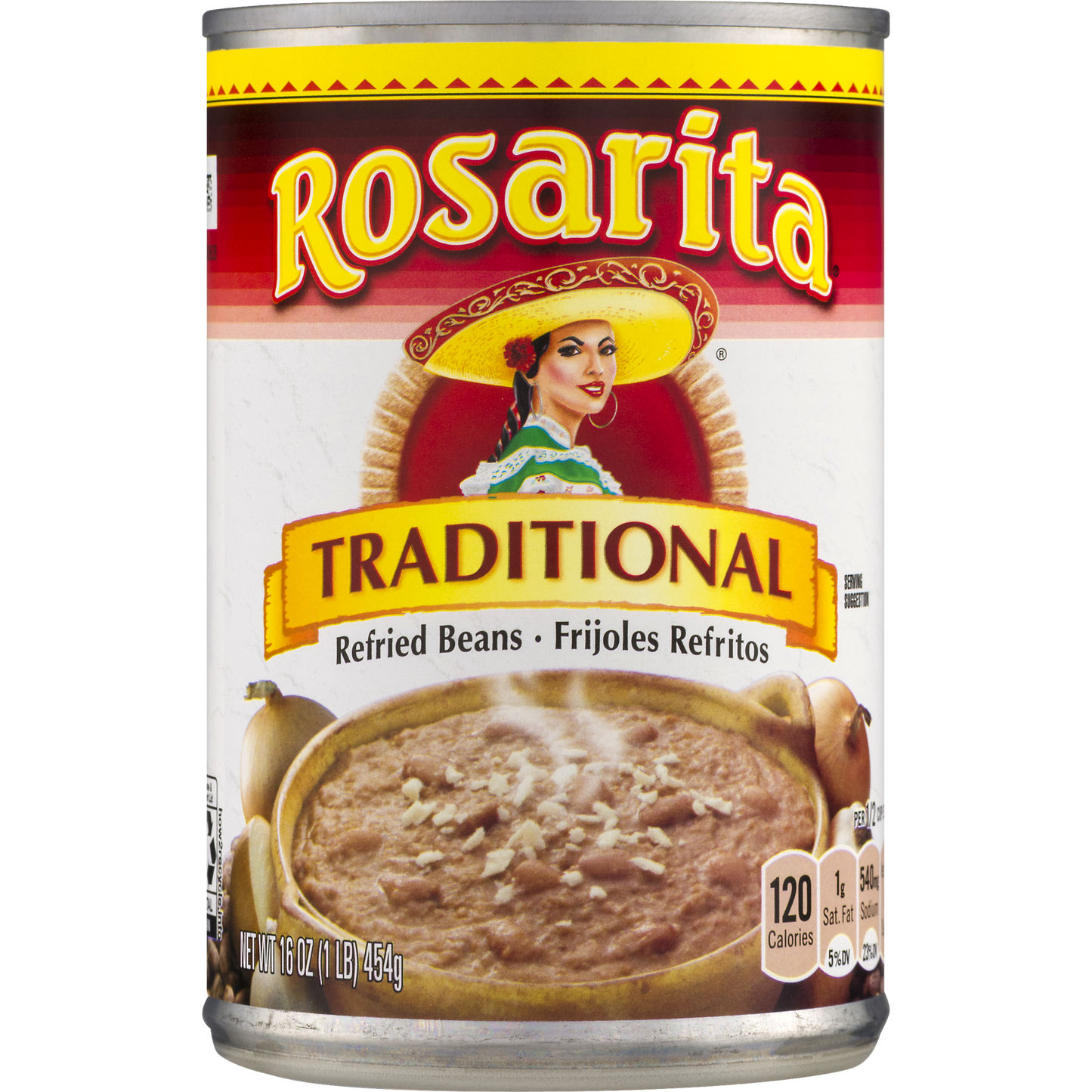 Rosarita Traditional Refried Beans, 16 oz